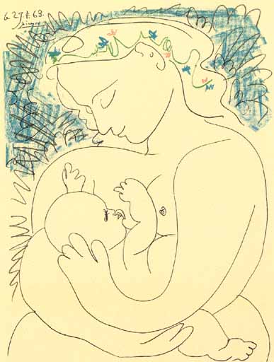 picture of the painting maternity by picasso
