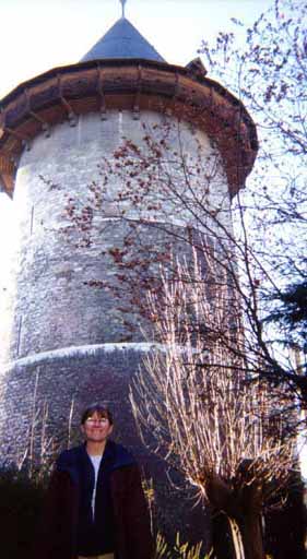 picture of margueritte by the tour jeanne d'arc in the 
				town of rouen