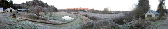 Frosty Morning Over Garrard Creek, Nov 2000